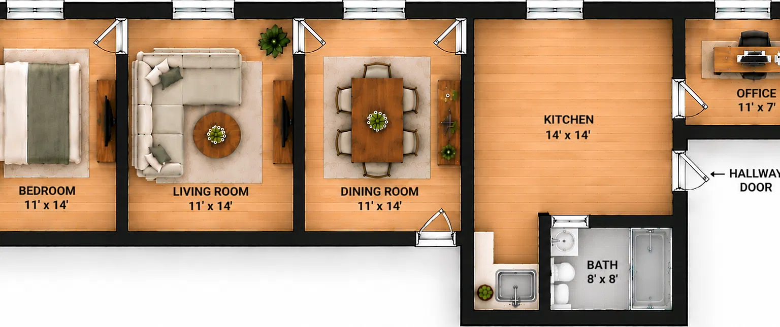 1 bed, 750 sqft, $1,595 — Photo 1