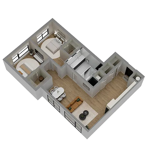 Floor plan B1C