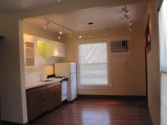 Looking north from the bedroom area into living area