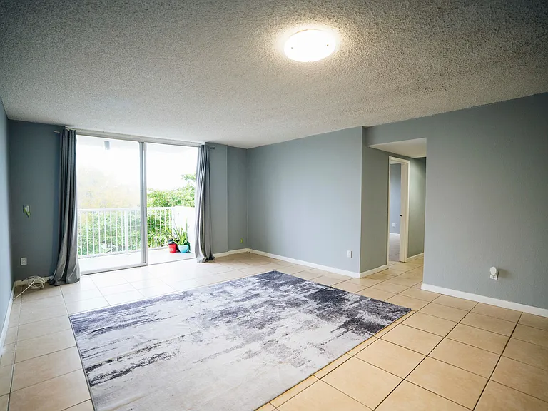 Carpet and curtains included
