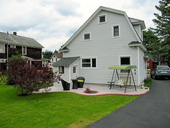 exterior back, patio area