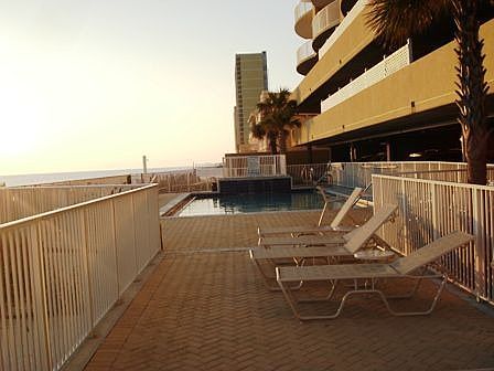 Gulf front pool and deck