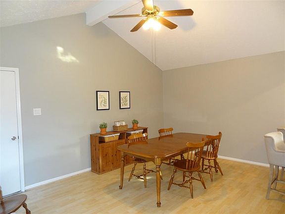 Large dining room fits extended table and more