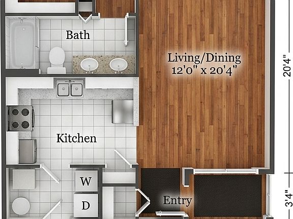 888 Sq Ft - single level end unit
Attached 1-Car Garage
Plenty of storage!