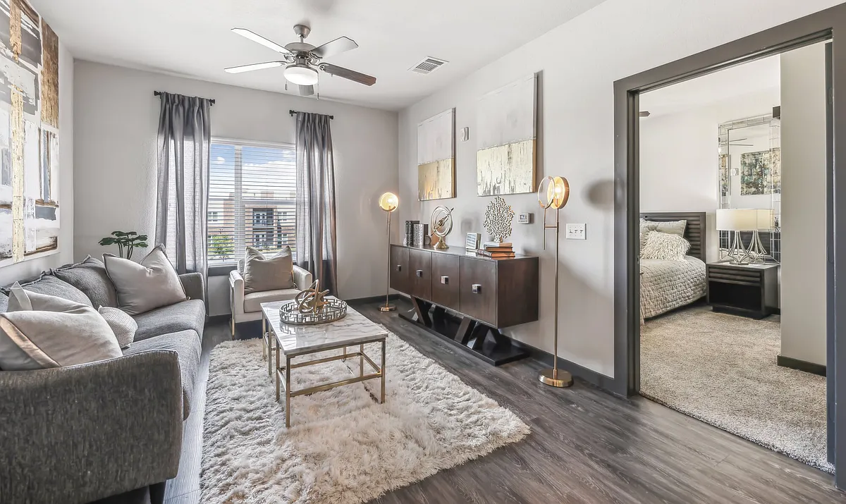 Living Room with Natural Lighting - Terra at University North Park