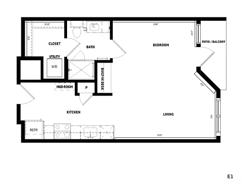 Floor plan E1