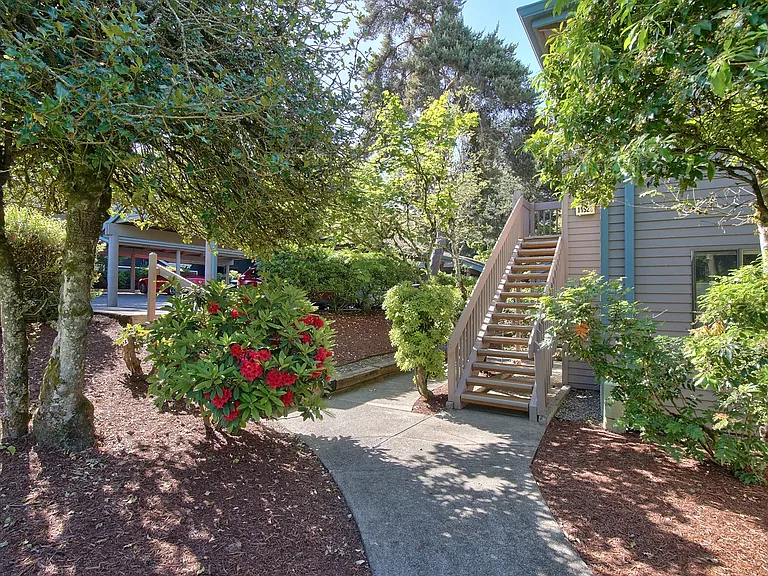 Beautiful foliage and gardening throughout the community.