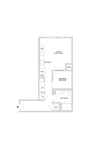 Floor plan A42 1X1