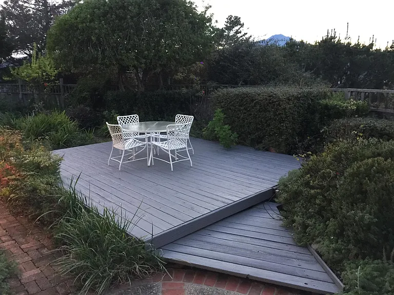 Back Deck with Mt. Tam View