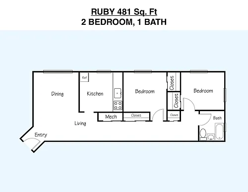 Floor plan Ruby
