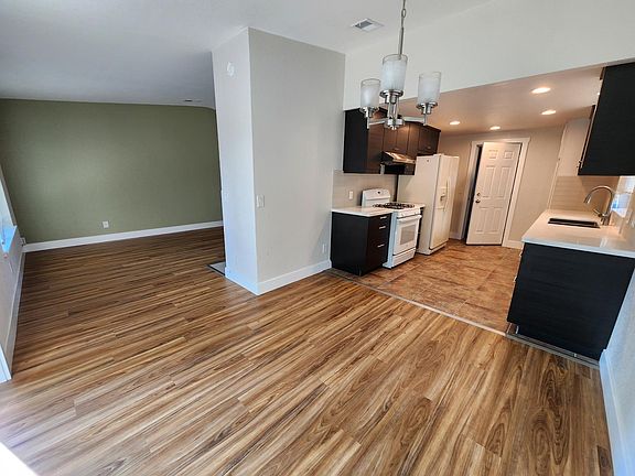 Kitchen and Living Room from the dining area