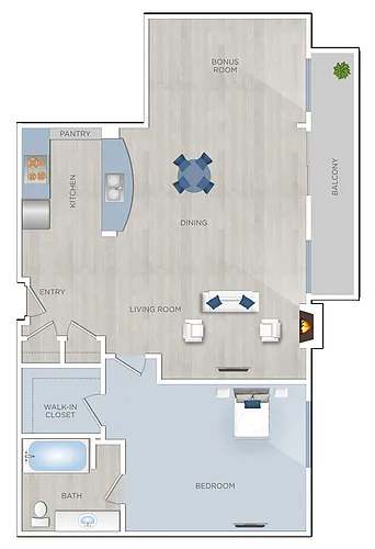 Floor plan D1