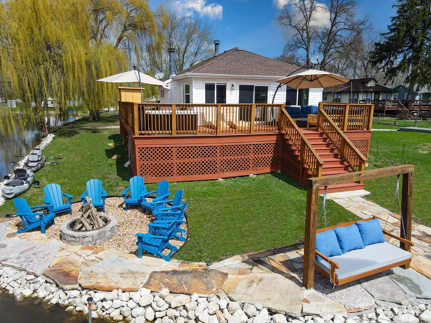 Whispering Willows Sanctuary | Waterfront Oasis w/ Hot Tub, Sauna, — Photo 2