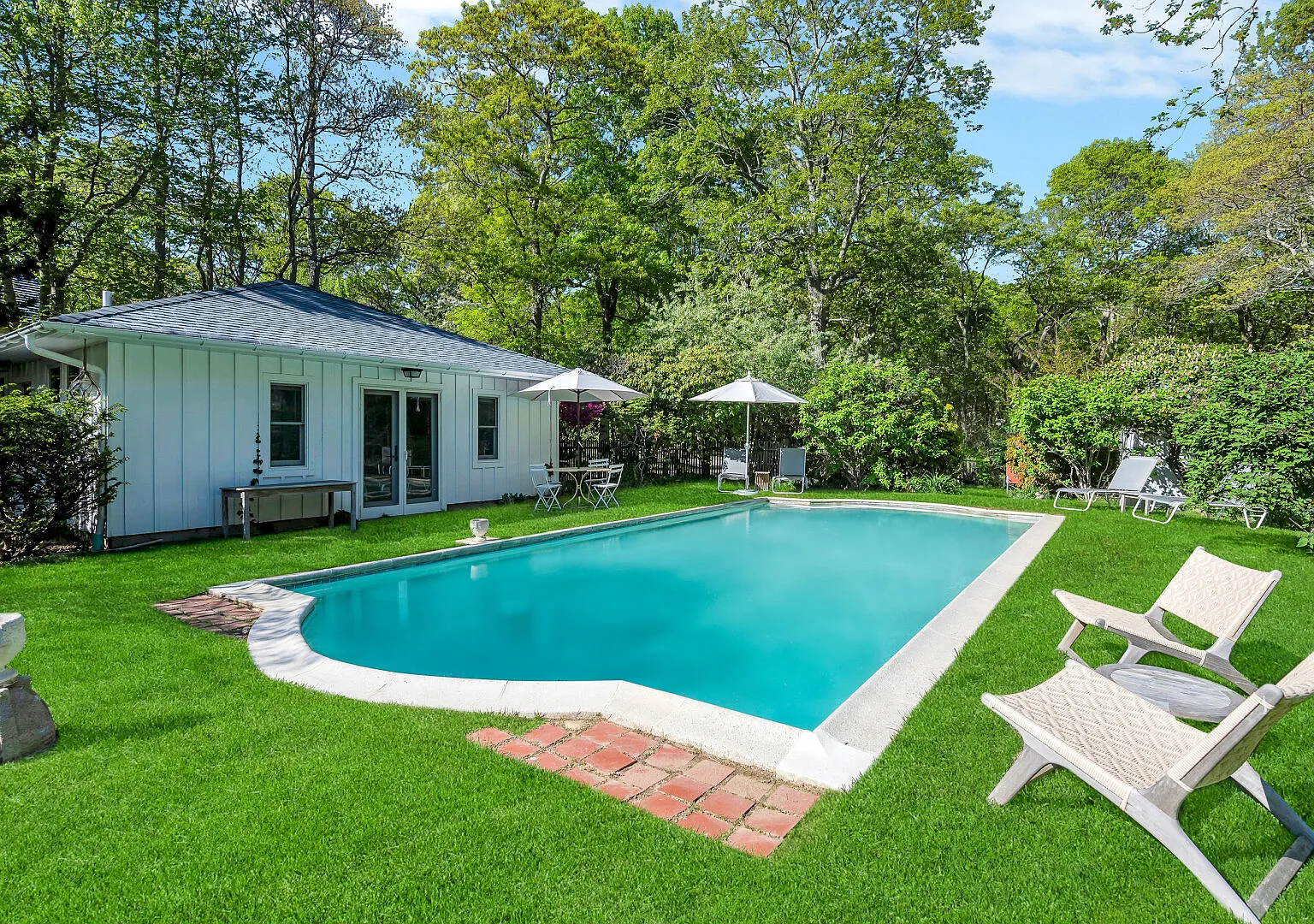 Chic Coastal Farmhouse with Private Pool, Steps from the Water — Photo 1
