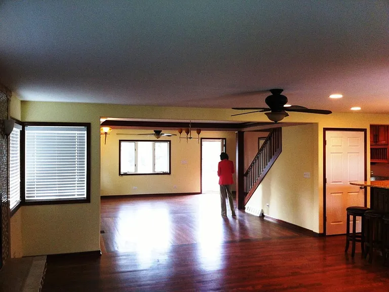 Open concept 1st floor when empty.