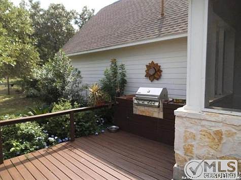 outdoor kitchen with JennAir