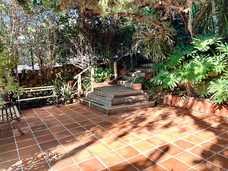 Tenant patio outside door