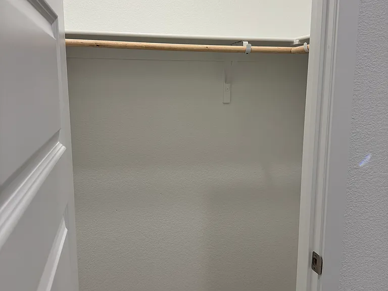 Closer view of the closet.