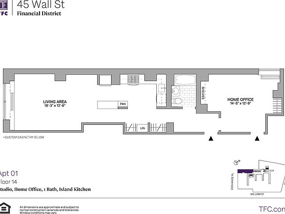 2nd image of 45 Wall St APT 1401