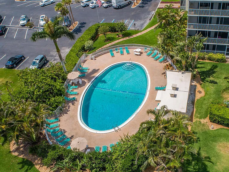 Pool areal view