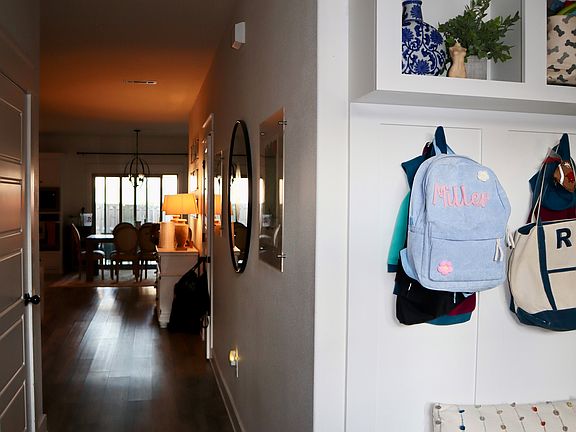 Entry way and hallway to main living