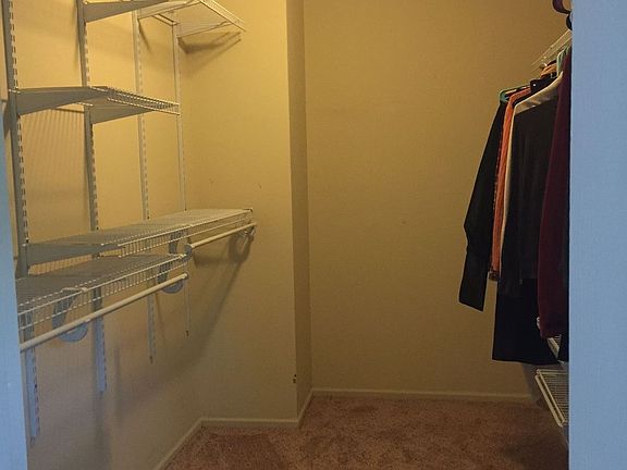 Master bedroom walk in closet
