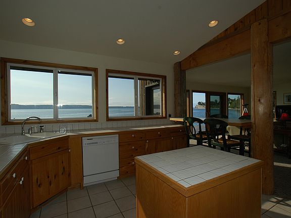 Kitchen with views