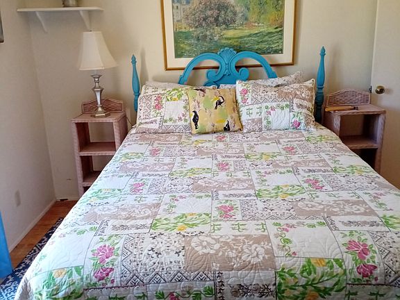 Queen-size bed in master bedroom