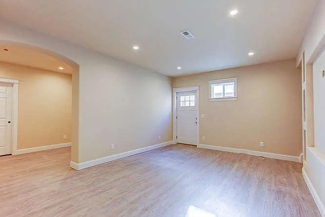 Flex Space and Living Room. Door to external heated stairway. - 2708 Ironton St #1