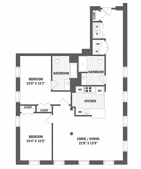 Floor plan B17 - Mill