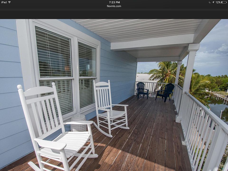 Upper deck porch off of master bedroom
