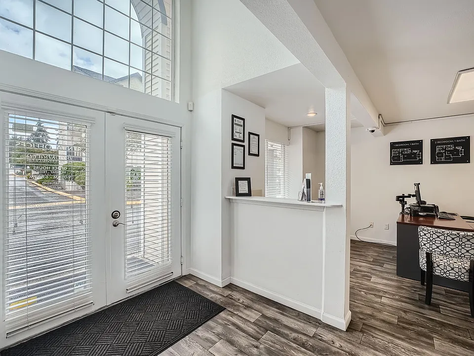 Interior of Leasing Office at Brookhaven Apartments in Federal Way, Washington