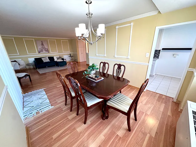 Dining room and living room