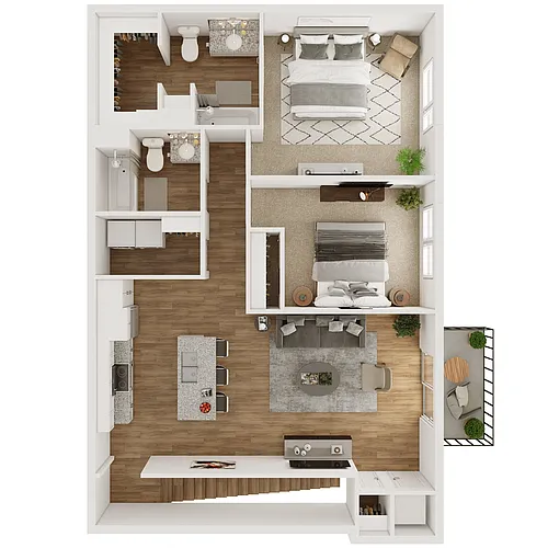 Floor plan The Table Rock Villa