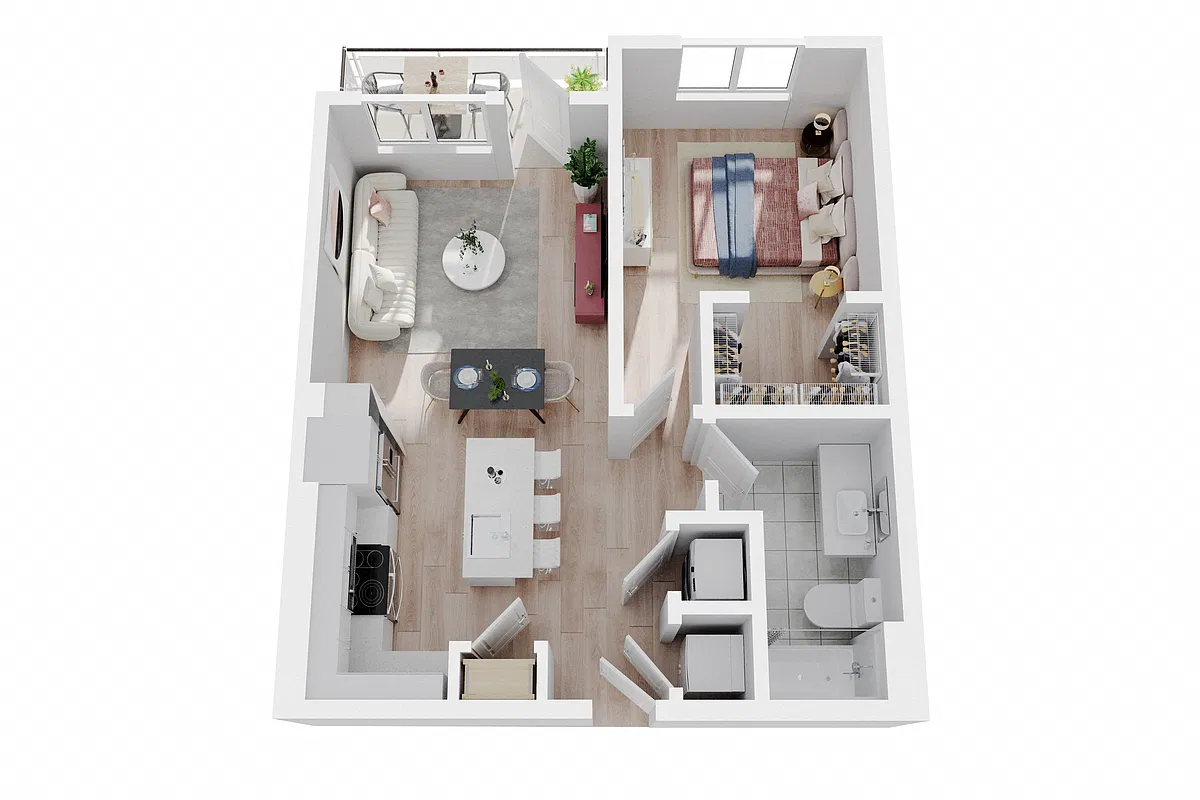 Floor plan 1x1A3