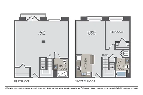 Floor plan Arinna Townhome - Live/Work