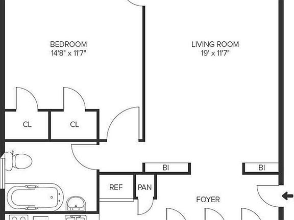 2nd image of 123 W 93rd St #8E
