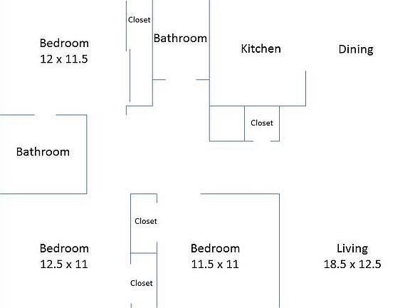 Floor Plan - Large Rooms