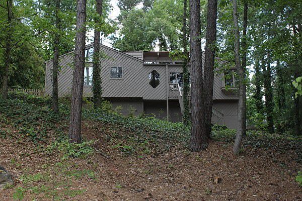 Front of Home. Private Wooded Lot