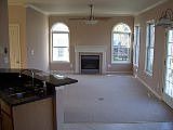 Tiled fireplace, custom paint