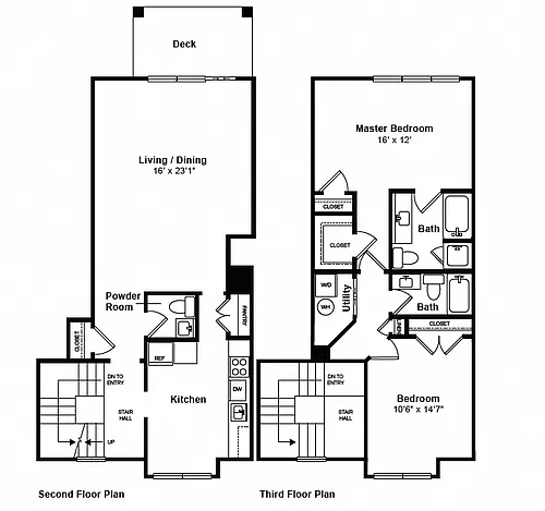 Floor plan Marietta Townhome