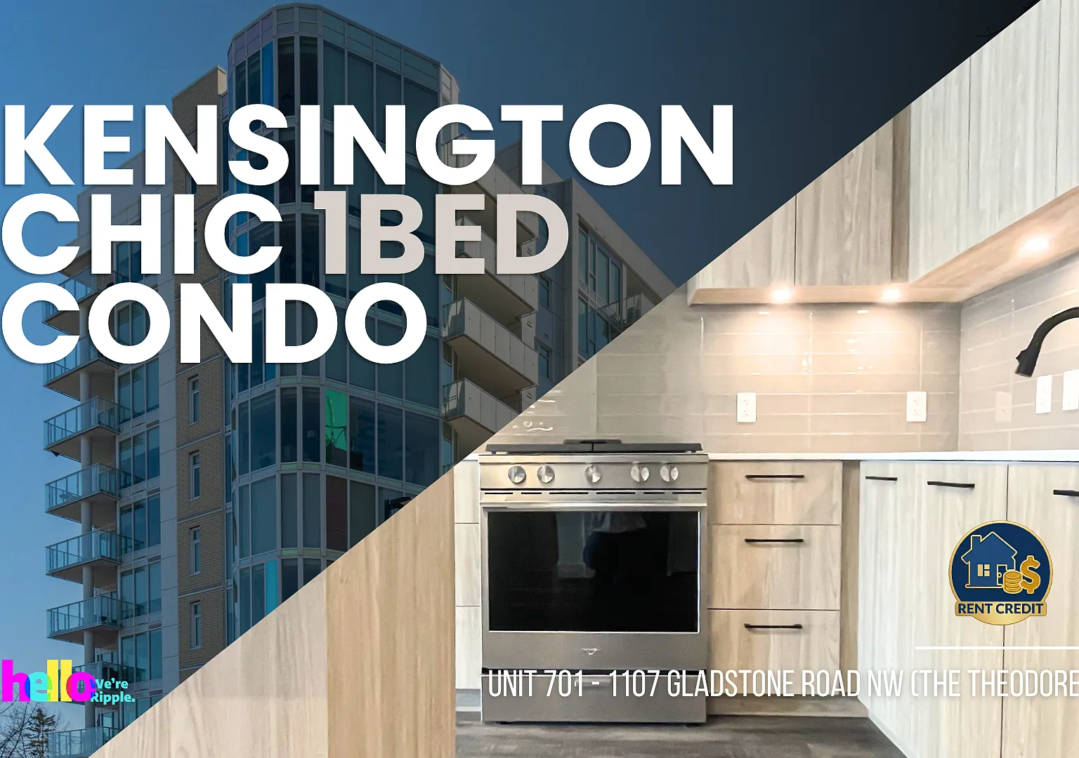 1107 Gladstone Road NW (The Theodore) - Unit 701, Calgary - Unit 701 — Photo 1