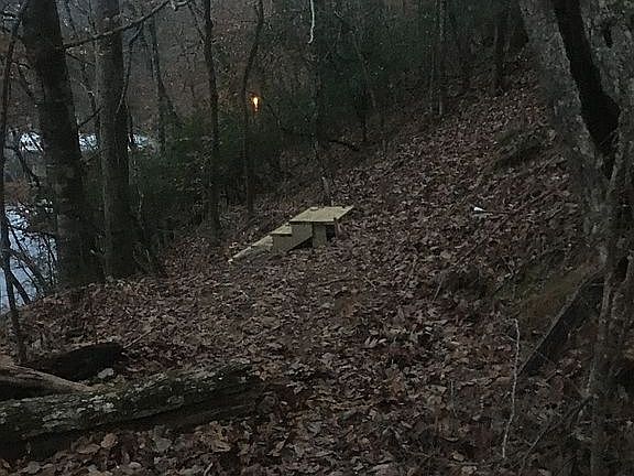 View from top of stairs