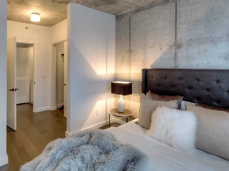 Model apartment bedroom