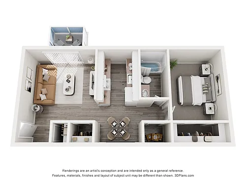 Floor plan 1 Bedroom
