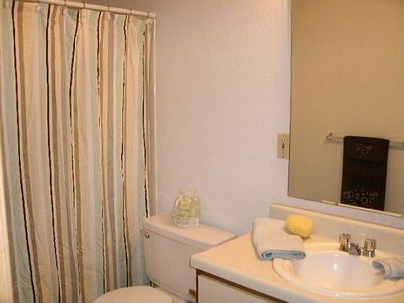 Bath has closet in it!