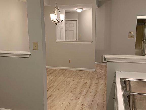 View from kitchen to dining