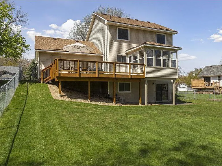 Back view of home