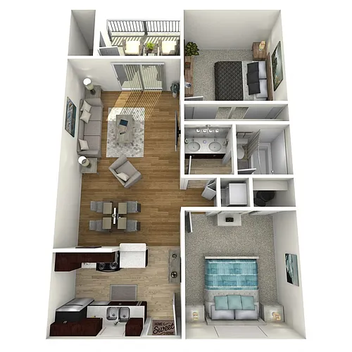 Floor plan 2 Bedroom