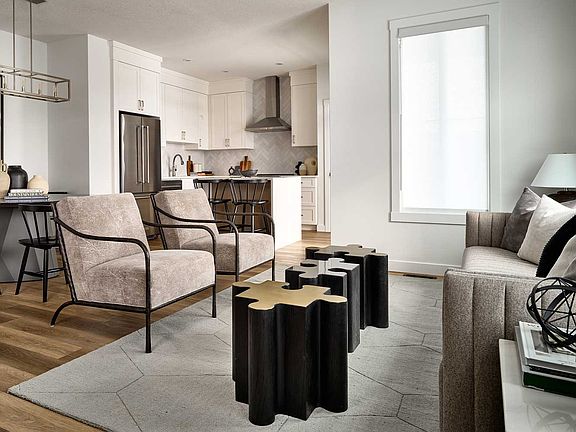 A photo of the great room in the Armstrong model in Brightside by Brookfield Residential